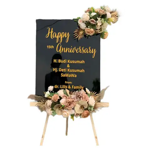 Papan Bunga Akrilik Somongari